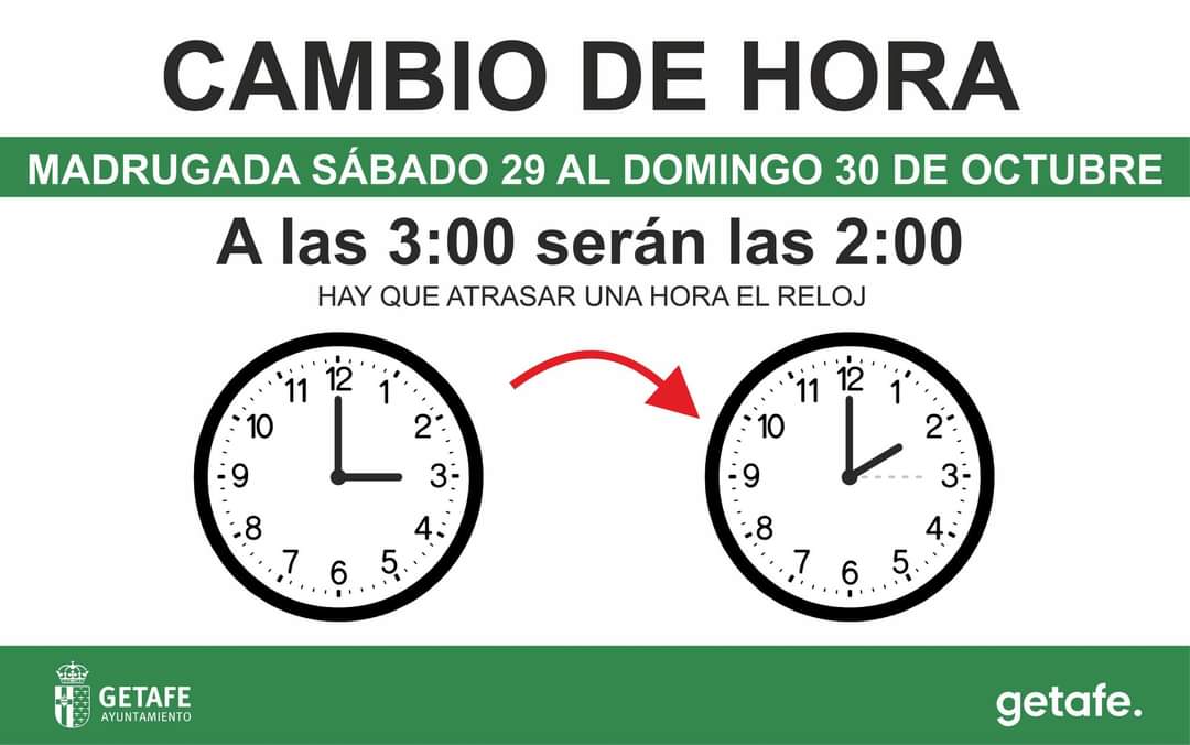 CAMBIO DE HORA